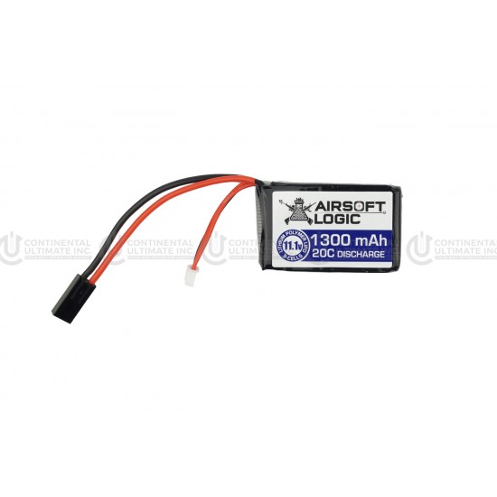 Airsoft Logic 11.1V Li-po Battery 1300maH (PEQ 15)