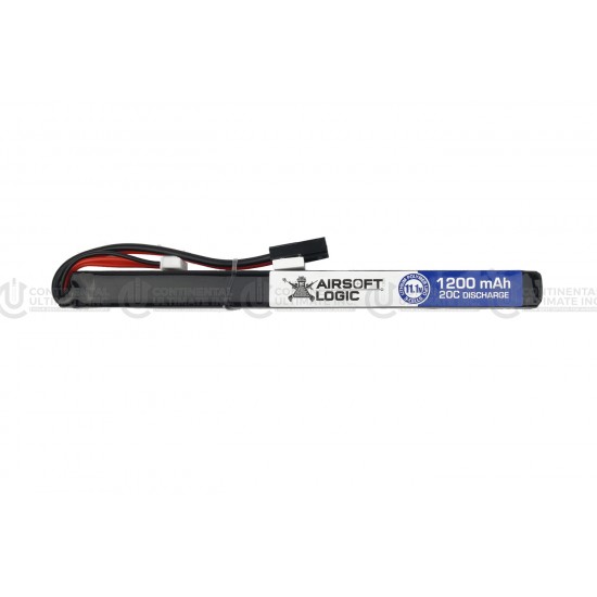 Airsoft Logic 11.1V Li-po Battery 1200maH (Thin Stick for AK)