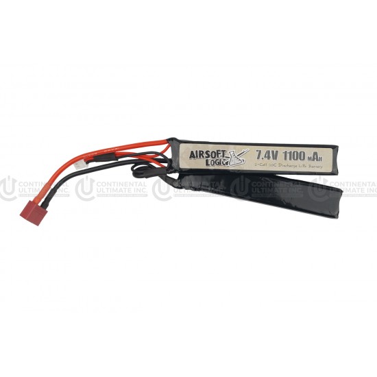 Airsoft Logic 7.4V Li-po Battery 1100maH (Nunchuck) DEAN CONNECTOR