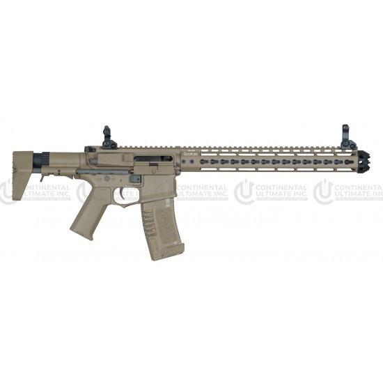 M4 AM-016 13.5" M4 Airsoft AEG with Octa²rms 13.5" Keymod Handguard – DE