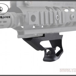 BD Short Angled Grip For: RAIL/BK