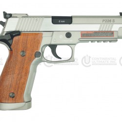 Sig Sauer P226 X5 CO2 Full Metal Blowback- Silver/Wood Style Grip