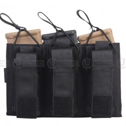 Emerson Gear 5.56mm M4/Pistol Triple Open-Top Magazine Pouch/BK