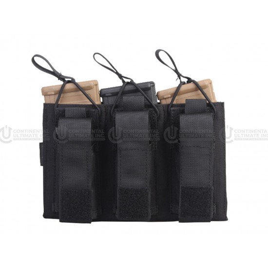 Emerson Gear 5.56mm M4/Pistol Triple Open-Top Magazine Pouch/BK