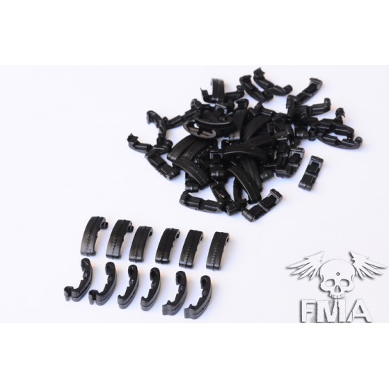 TACTICAL INDEXCLIPS FOR RAIL 60PCS SET (BK)