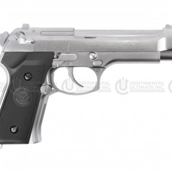 M92 SILVER W/EXTENDED BARREL & SILENCER